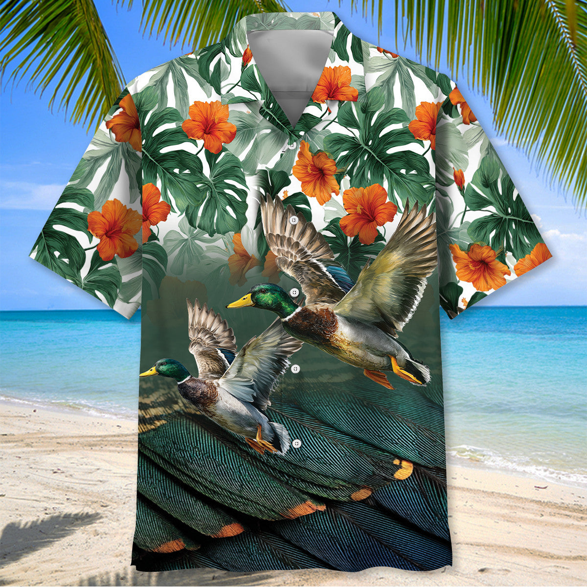Mallard Duck Tropical Hawaiian Shirt