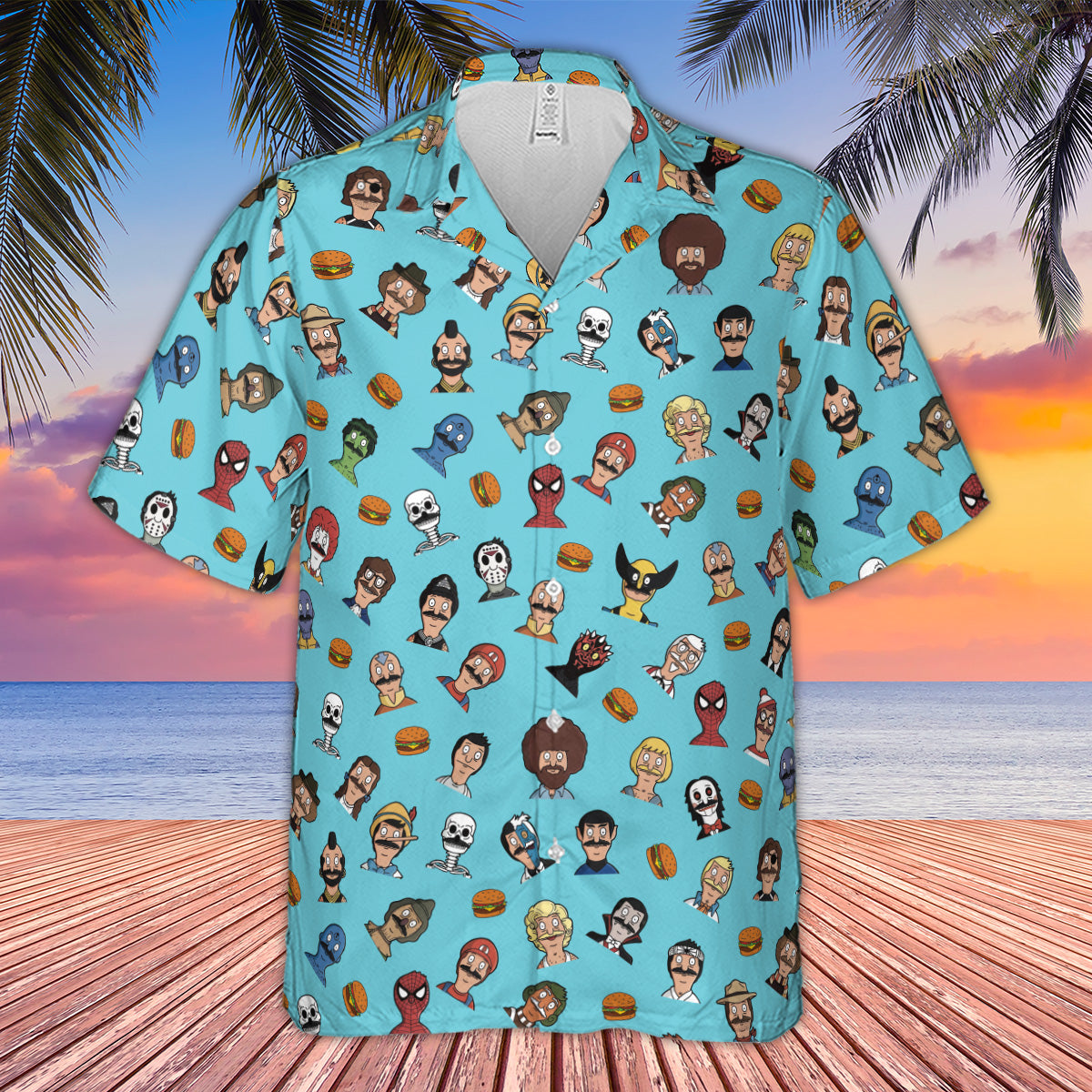 Many Faces of Bob's Burger Hawaiian Shirt