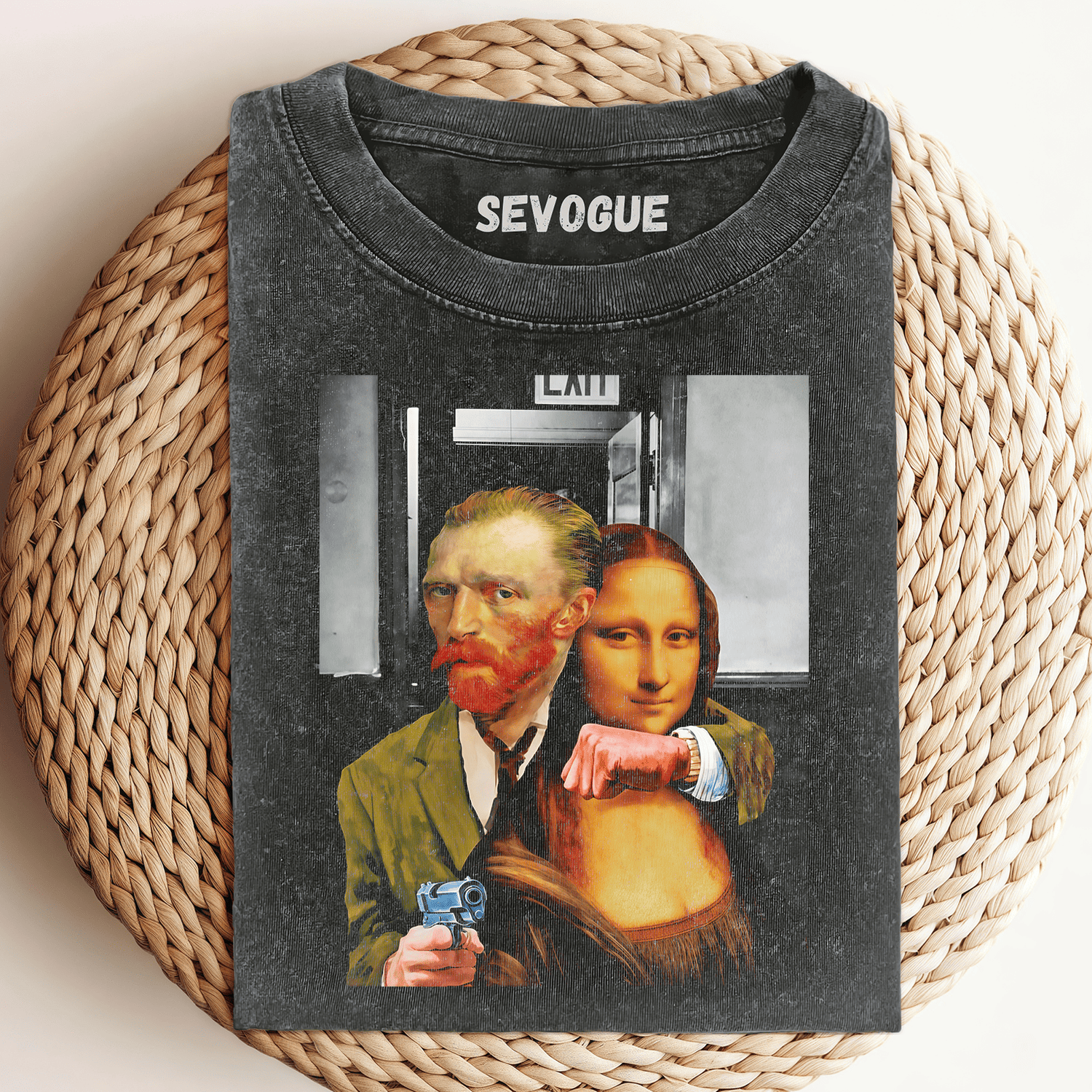 Mona Lisa Van Gogh Hostage Unisex Tee, Sweatshirt & Hoodie