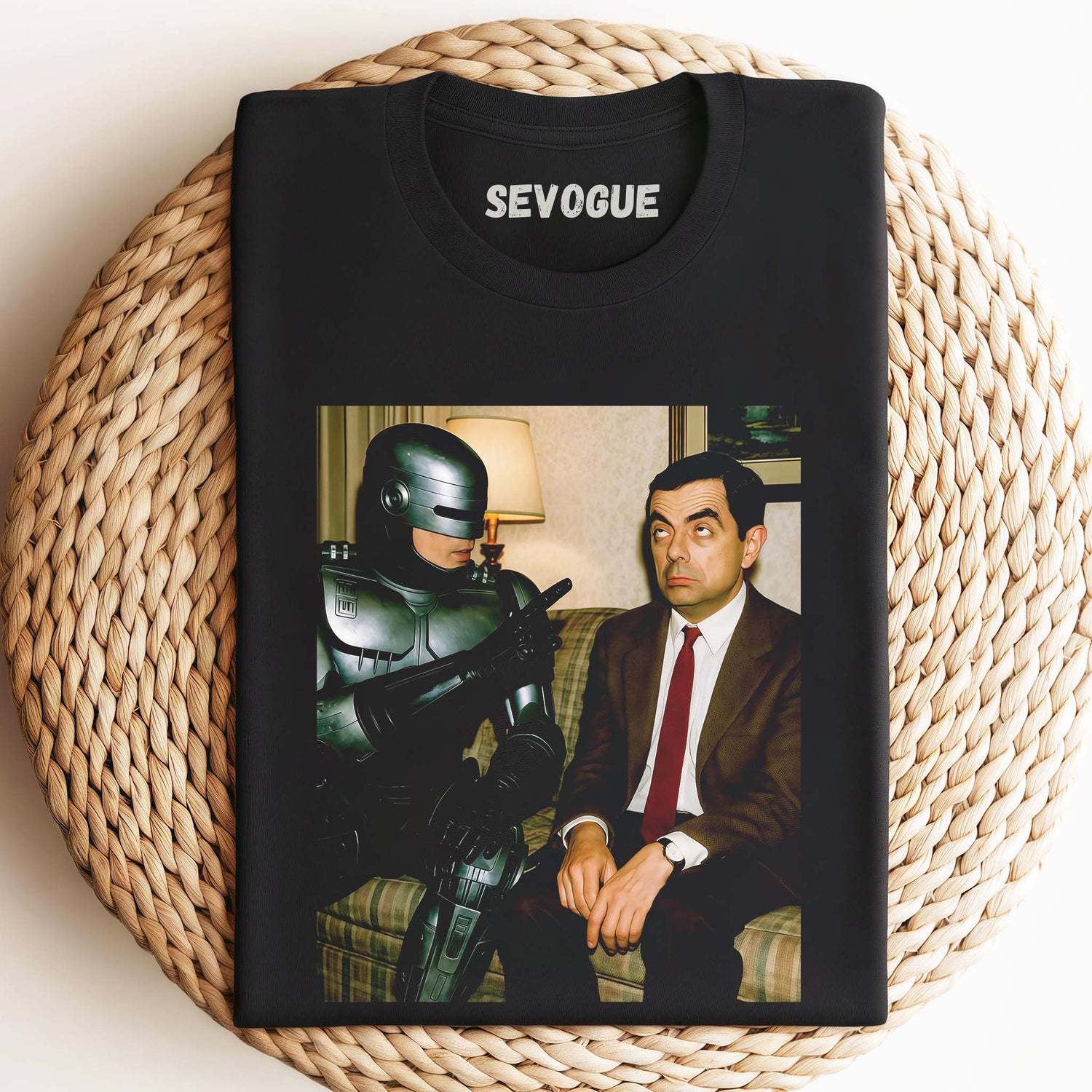 Mr. Bean & Robocop Unisex Tee, Sweatshirt & Hoodie