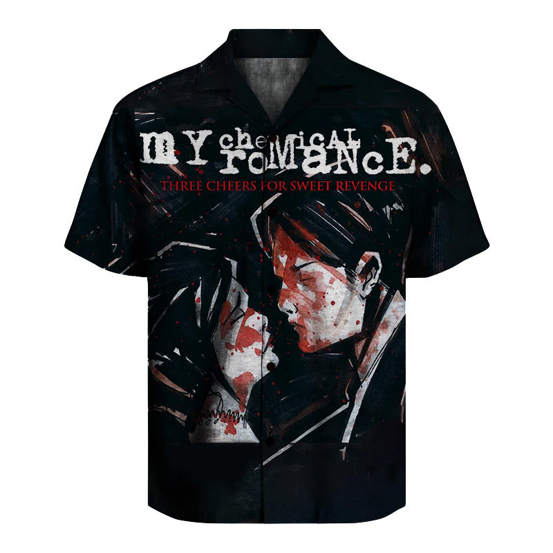 My Chemical Romance - Three Cheers for Sweet Revenge  Unisex Hawaiian Shirt