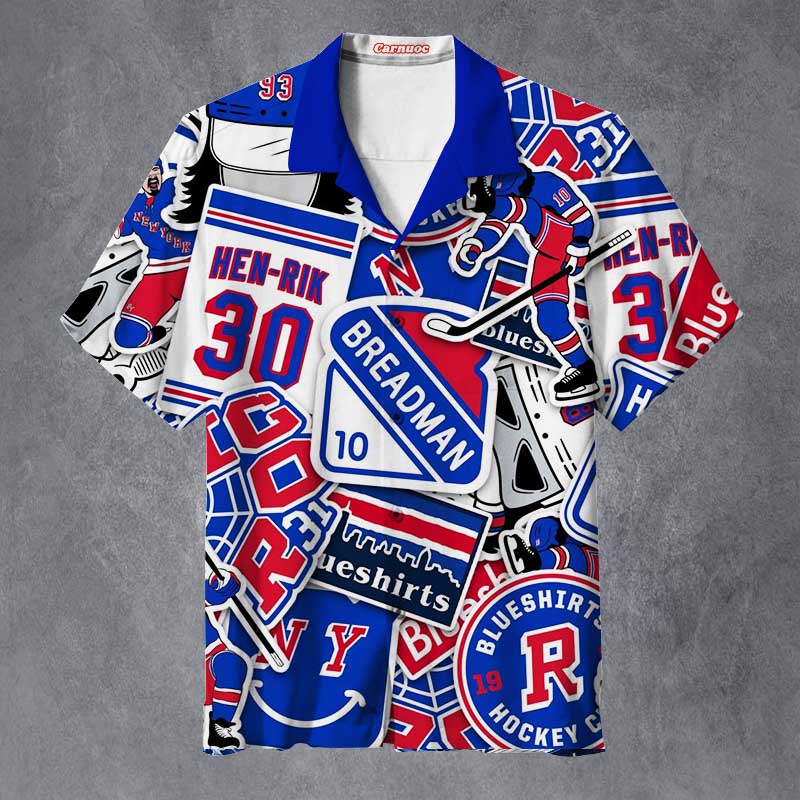 NY Rangers Blueshirts  Unisex Hawaiian Shirt