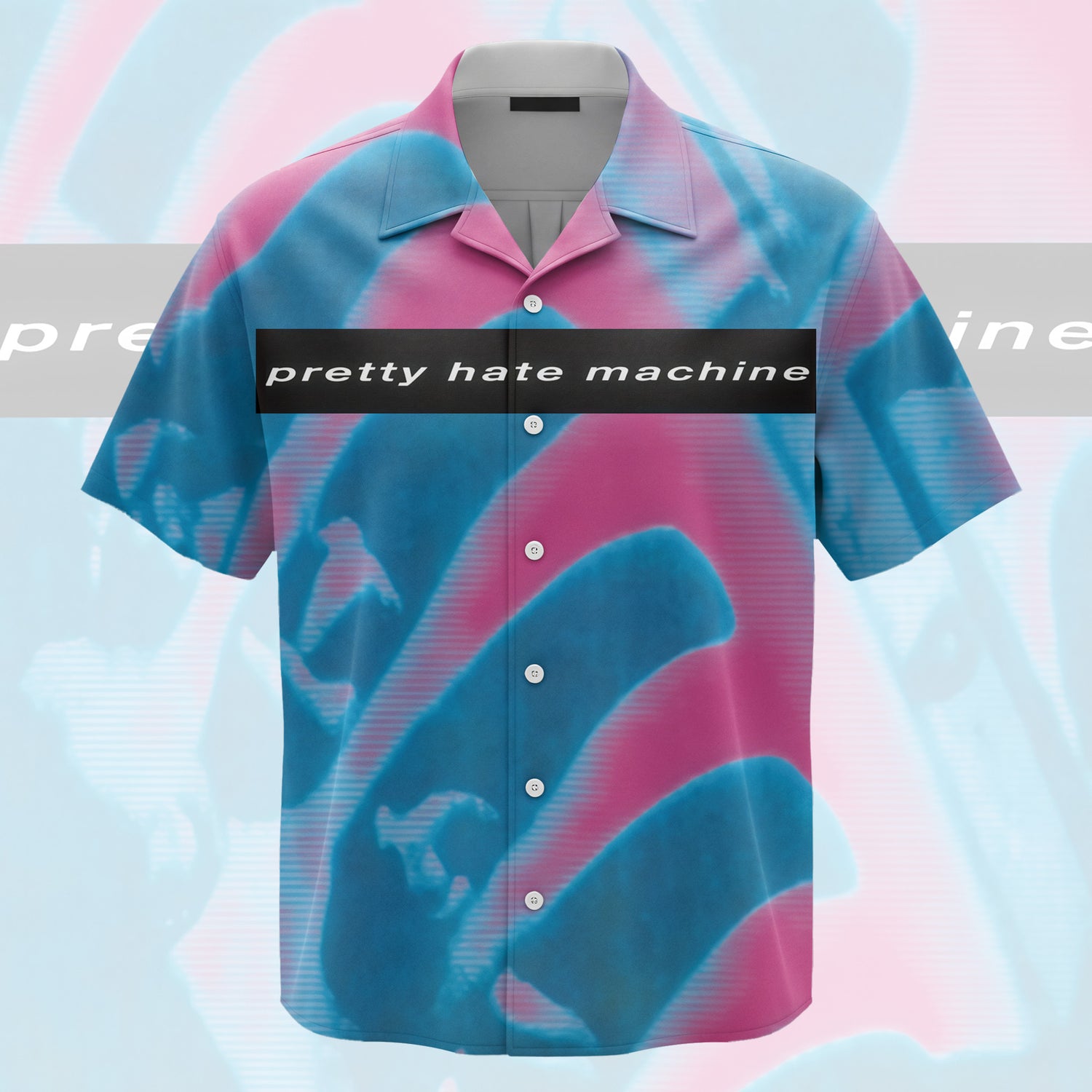 N̲ine I̲n̲ch N̲ails Pretty Hate Machine Unisex Hawaiian Shirt