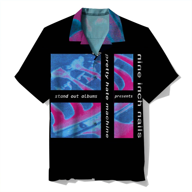 N̲ine I̲n̲ch N̲ails Pretty Hate Machine Unisex Hawaiian Shirt pues