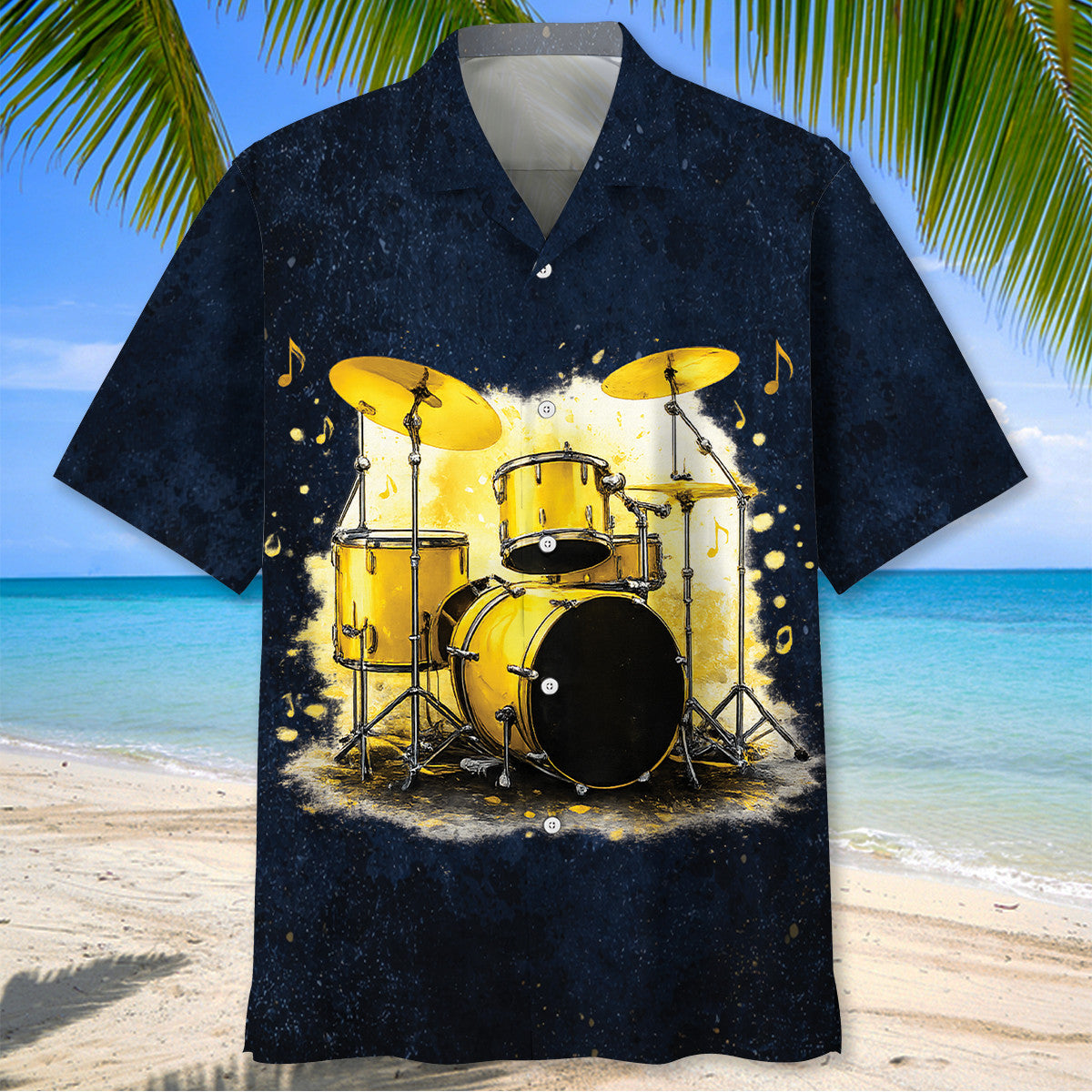 Never Underestimate An Old Man Who Plays Drums Hawaiian Shirt