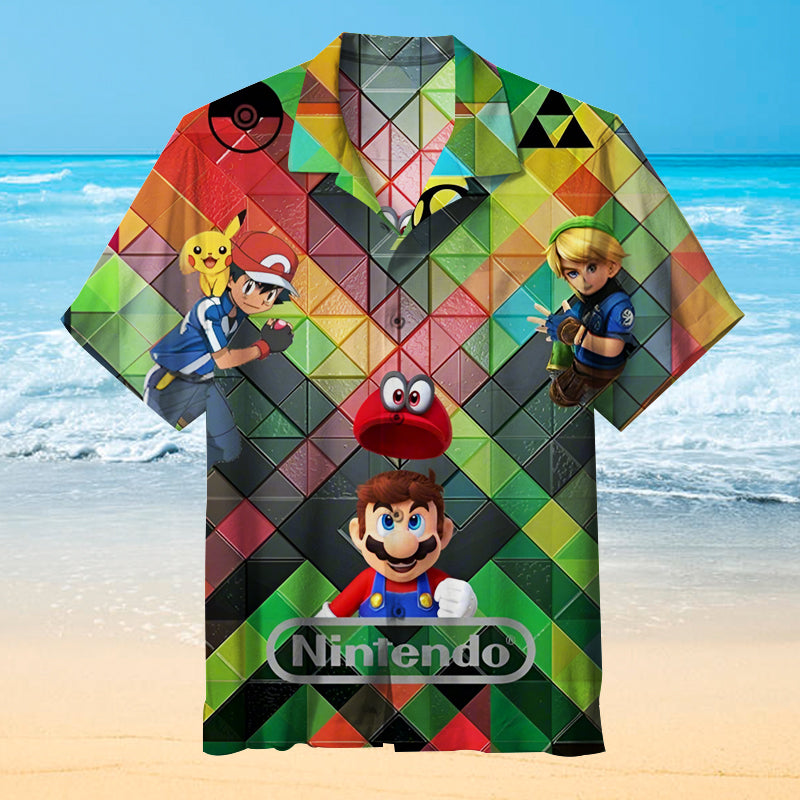 Nintendo Unisex Hawaiian Shirt