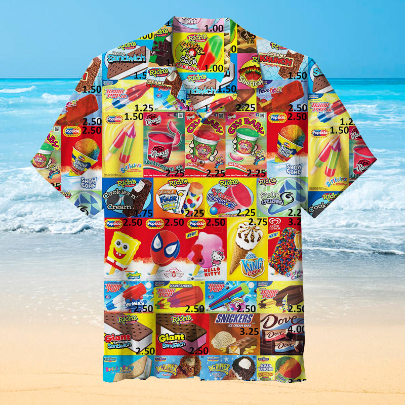 Oh, those old summers, those old ice creams Unisex Hawaiian Shirt