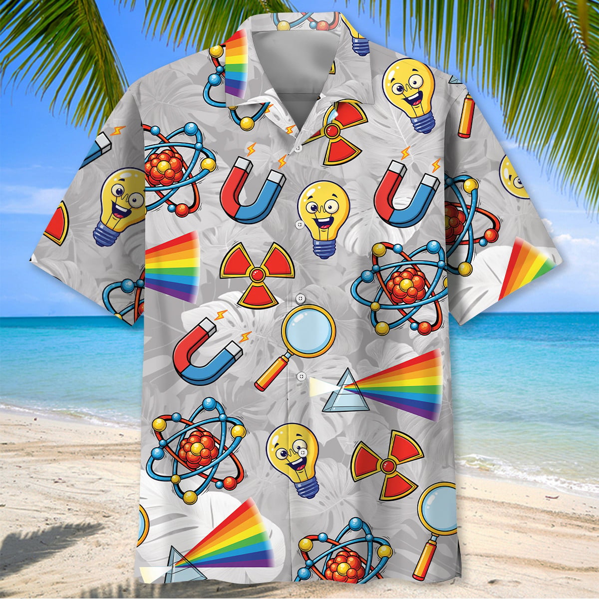 Physics Symbol Hawaiian Shirt
