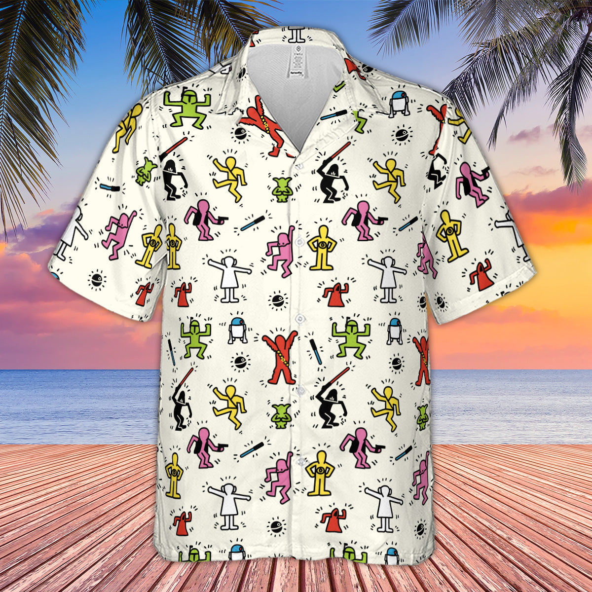 Pop Wars Star Wars Pop Art Pattern Hawaiian Shirt