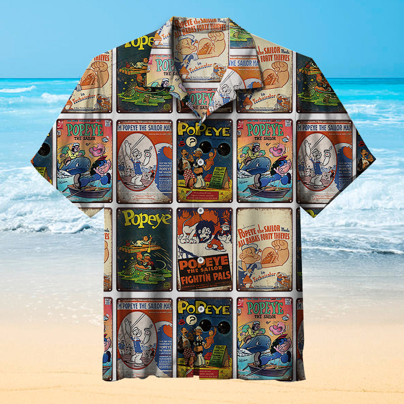 Popeye Comics Universal Hawaiian Shirt