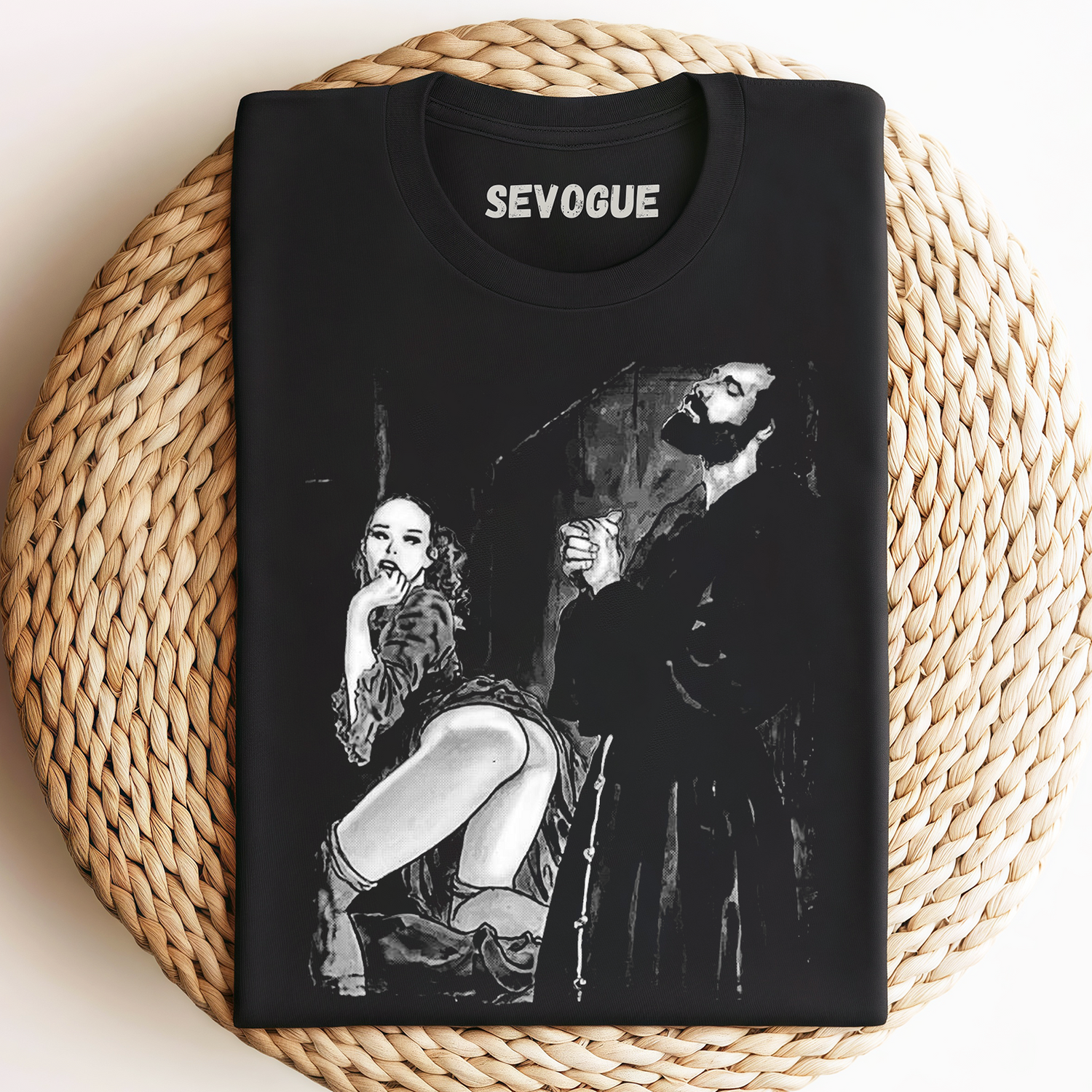 Priest Being Tempted By Lewd Girl Distraction Unisex Tee, Sweatshirt & Hoodie