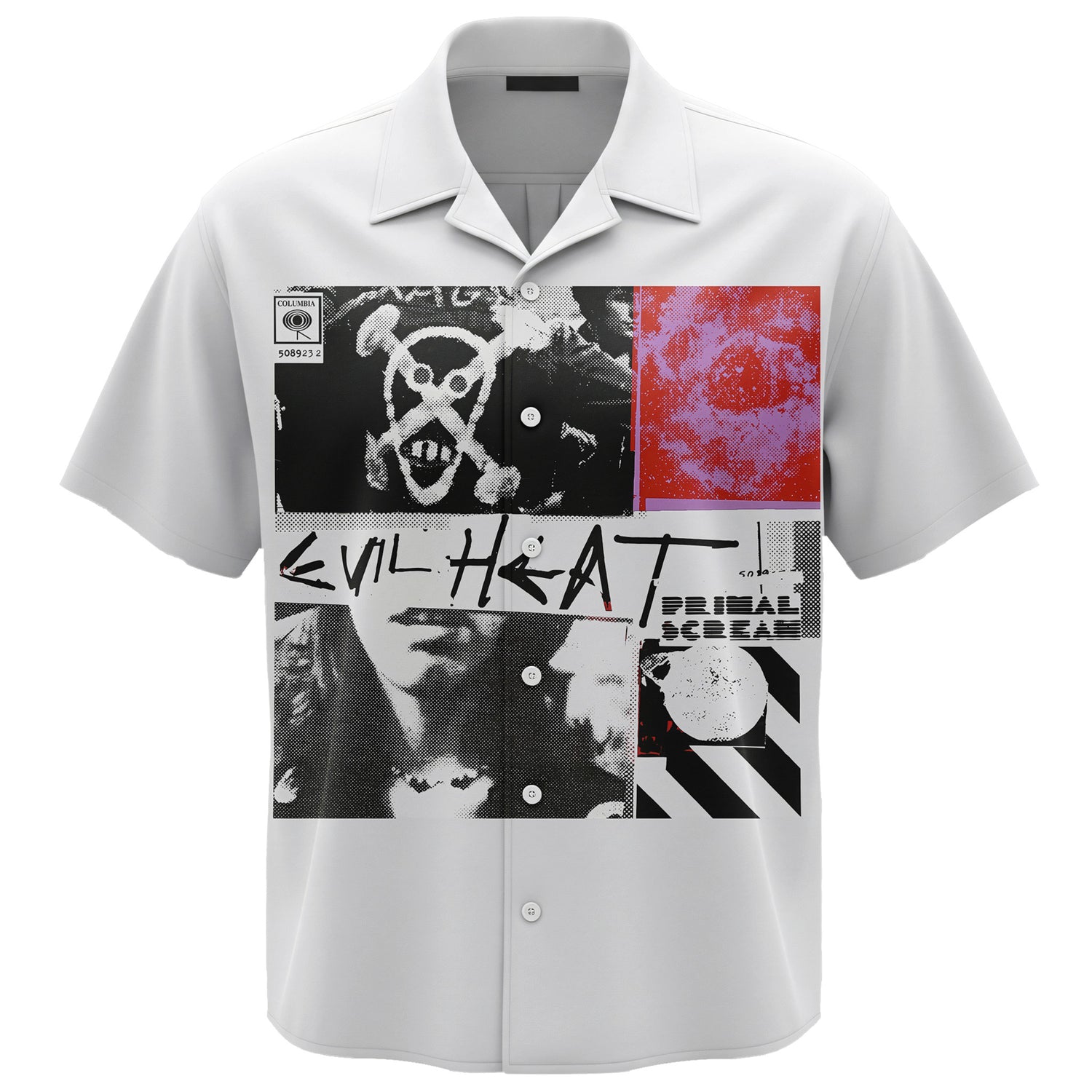 Primal Scream Evil Heat  Unisex Hawaiian Shirt