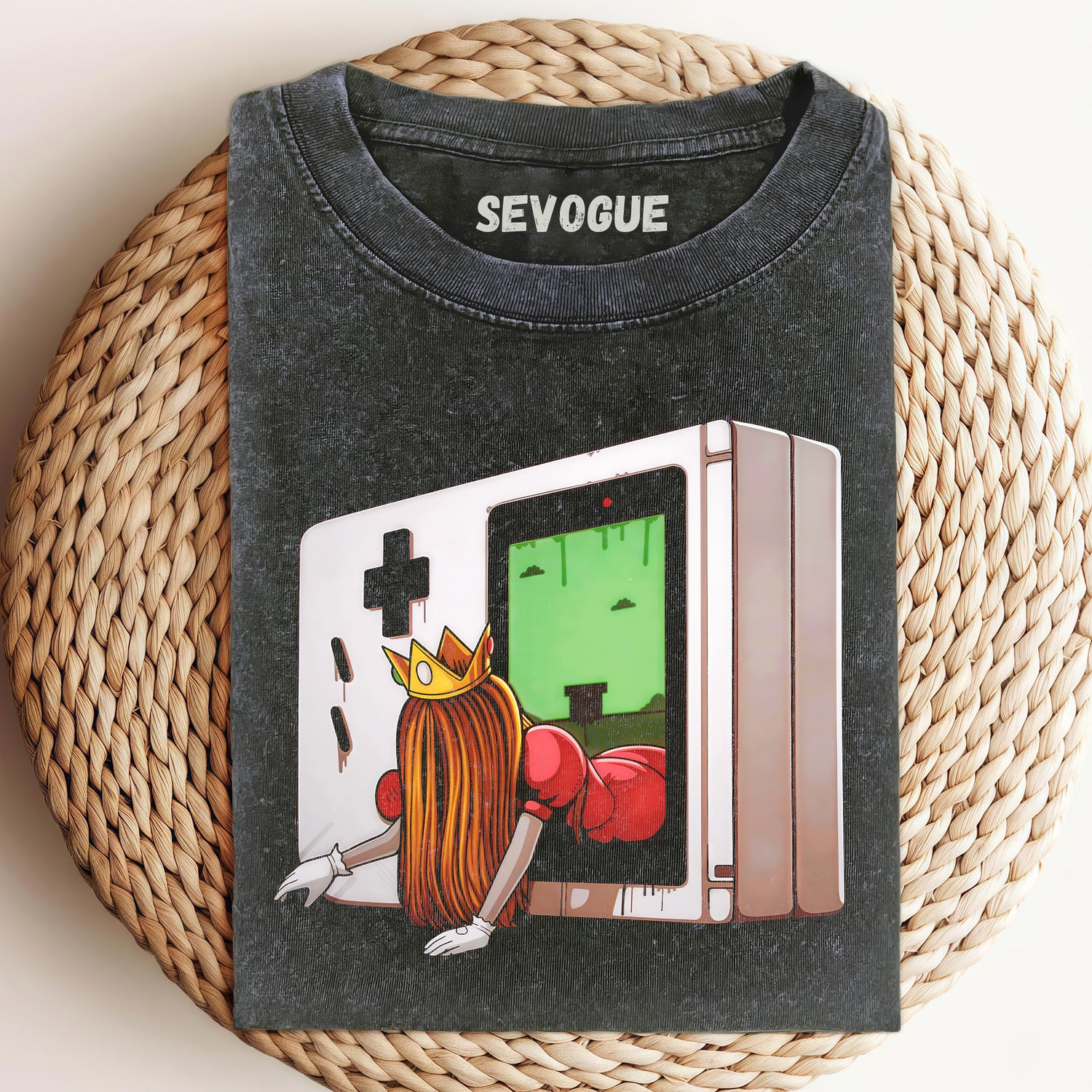 Princess Peach Climbed Out Of The Game Console Unisex Tee, Sweatshirt & Hoodie