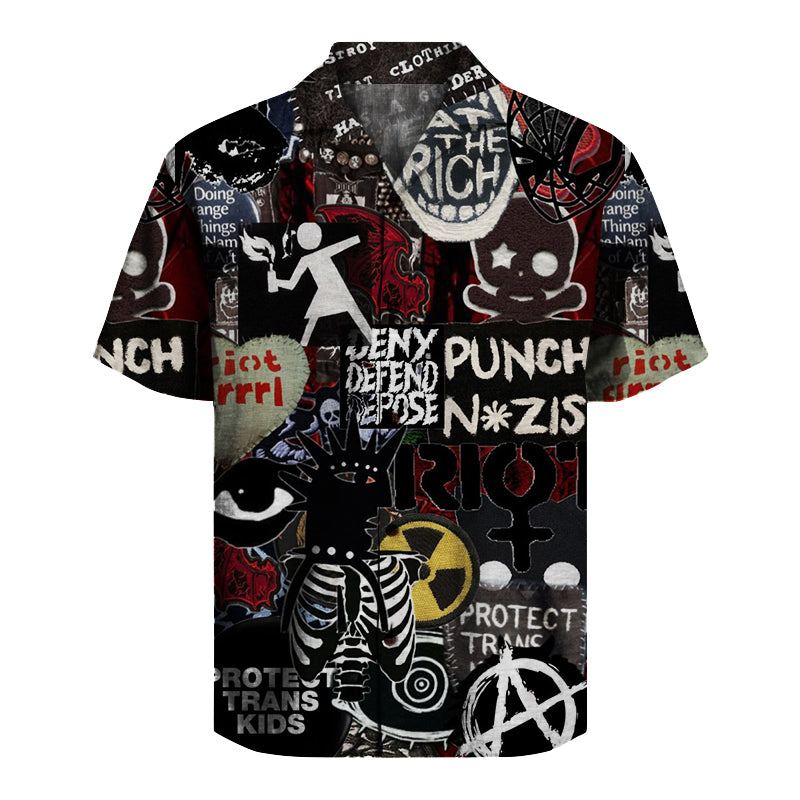 Punk Rock  Unisex Hawaiian Shirt