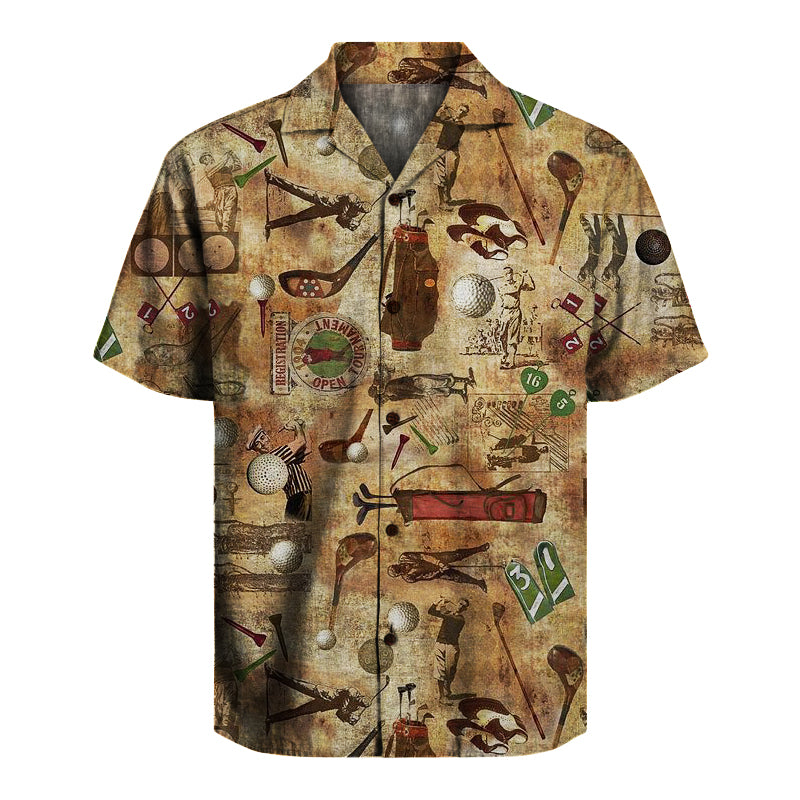 Retro Golf Unisex Hawaiian Shirt