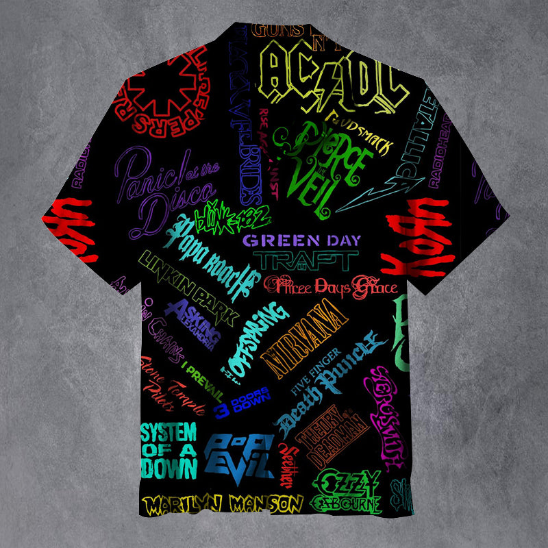 Rock Band Unisex Hawaiian Shirt
