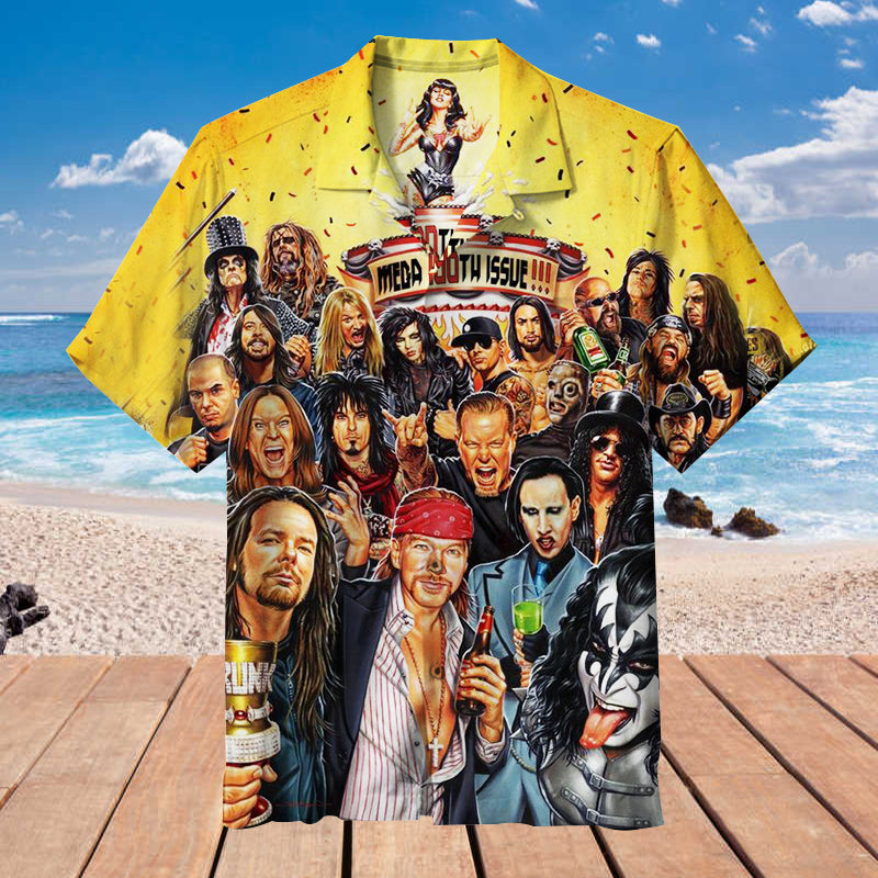 Rock and Roll Universal Hawaiian Shirt