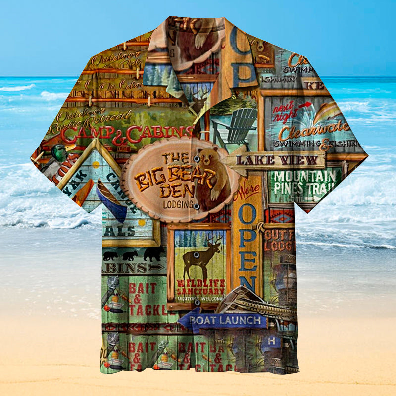 Rustic Lodge: Rustic Signs2|Universal Hawaiian Shirt