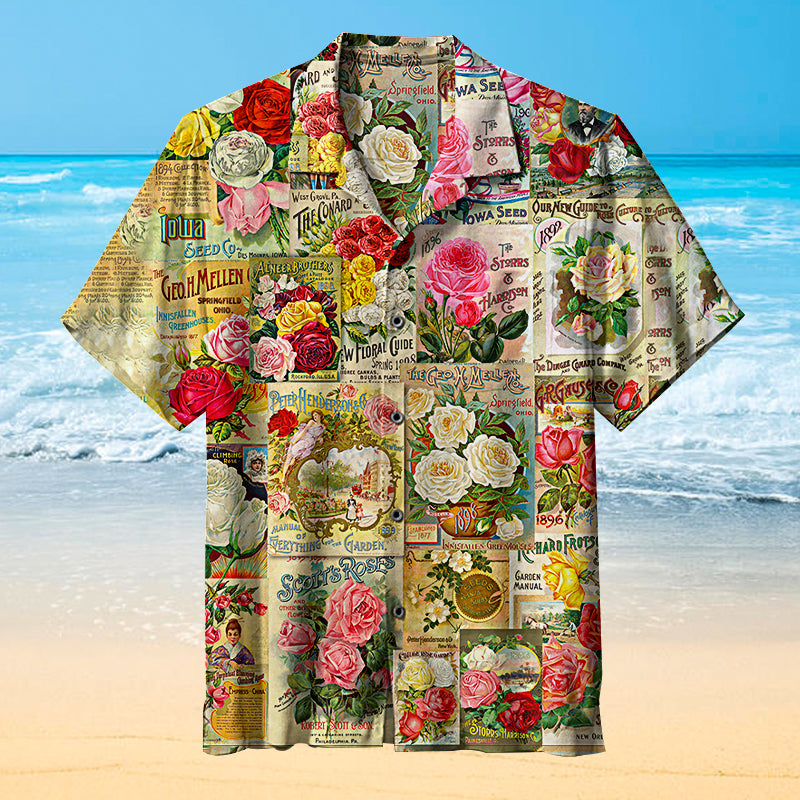 Seed Catalog: Roses Universal Hawaiian Shirt