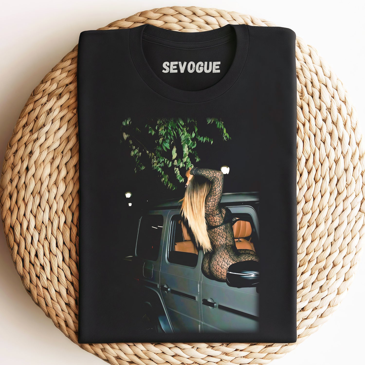 Sexy Woman Sitting In The Car A1 Unisex Tee, Sweatshirt & Hoodie