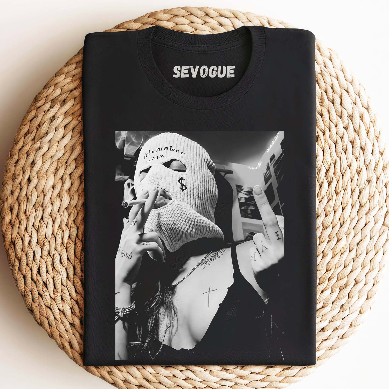 Sexy Woman Smoking Unisex Tee, Sweatshirt & Hoodie