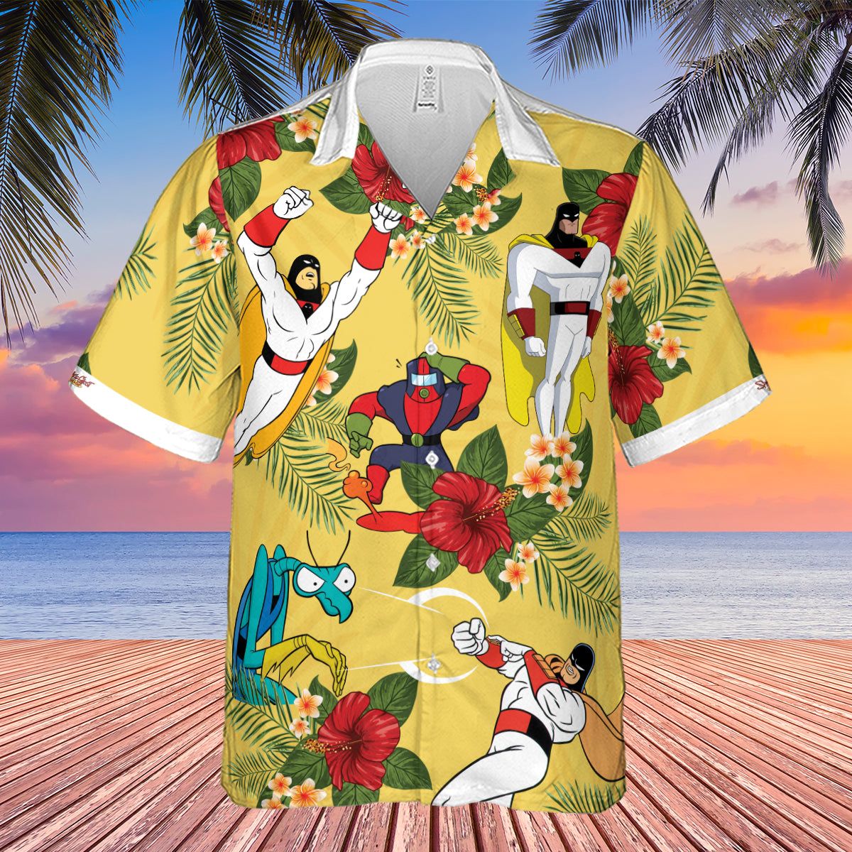 Space Ghost Coast to Coast Characters Hawaiian Shirt