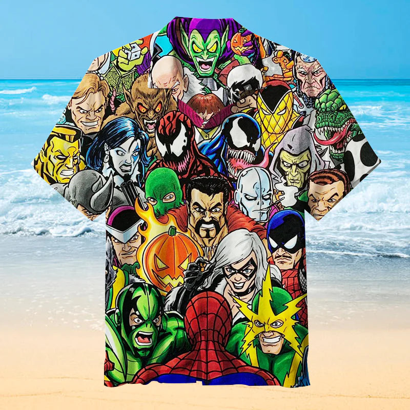 Spider-Man Villains  Unisex Hawaiian Shirt