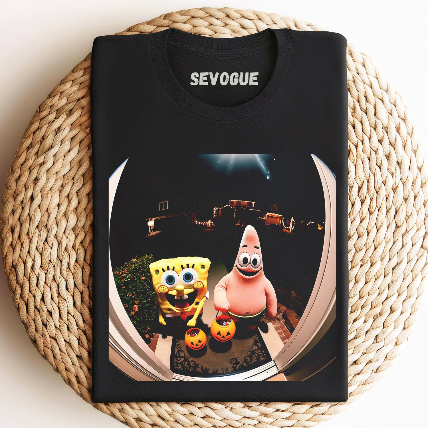 Spongebob Goes To Trick-Or-Treating On Halloween Unisex Tee, Sweatshirt & Hoodi