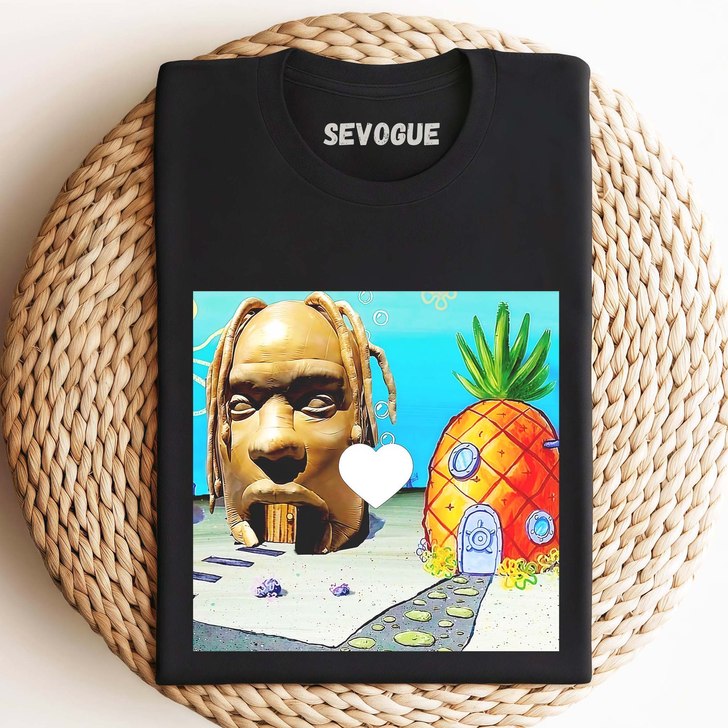 Spongebob House & Travis Scott Unisex Tee, Sweatshirt & Hoodie