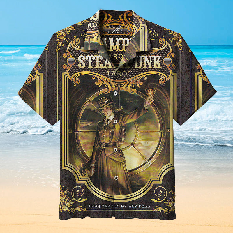 Steampunk Tarot Universal Hawaiian Shirt