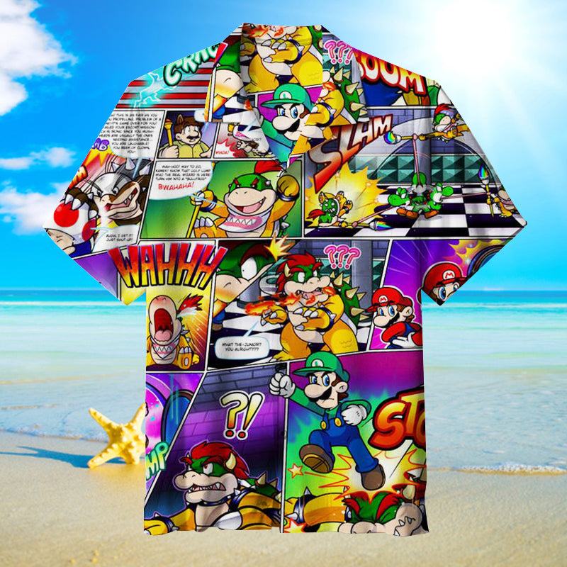 Super Mario Hawaiian Shirt