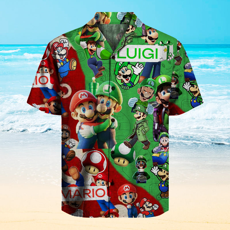 Super Mario Unisex Hawaiian Shirt