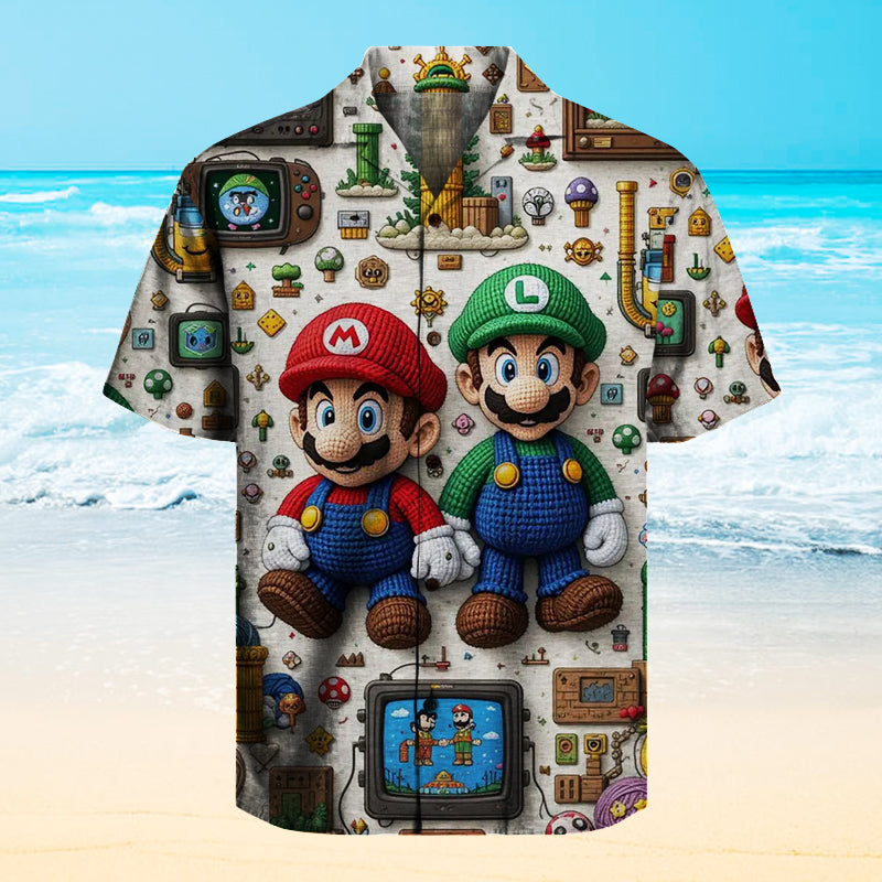 Super Mario Unisex Hawaiian Shirt