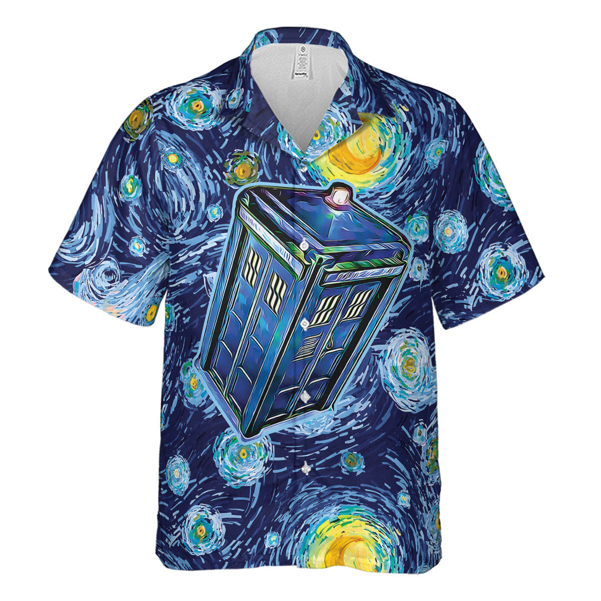 Tardis Starry Night Doctor Who Hawaiian Shirt