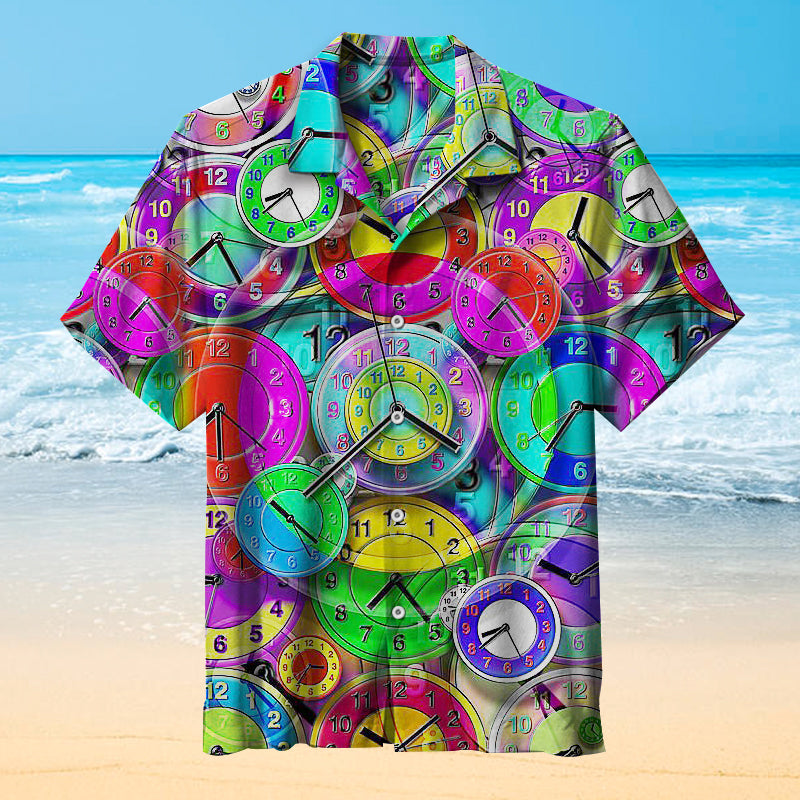 The Art of Clock and Hypnosis Unisex Hawaiian Shirt