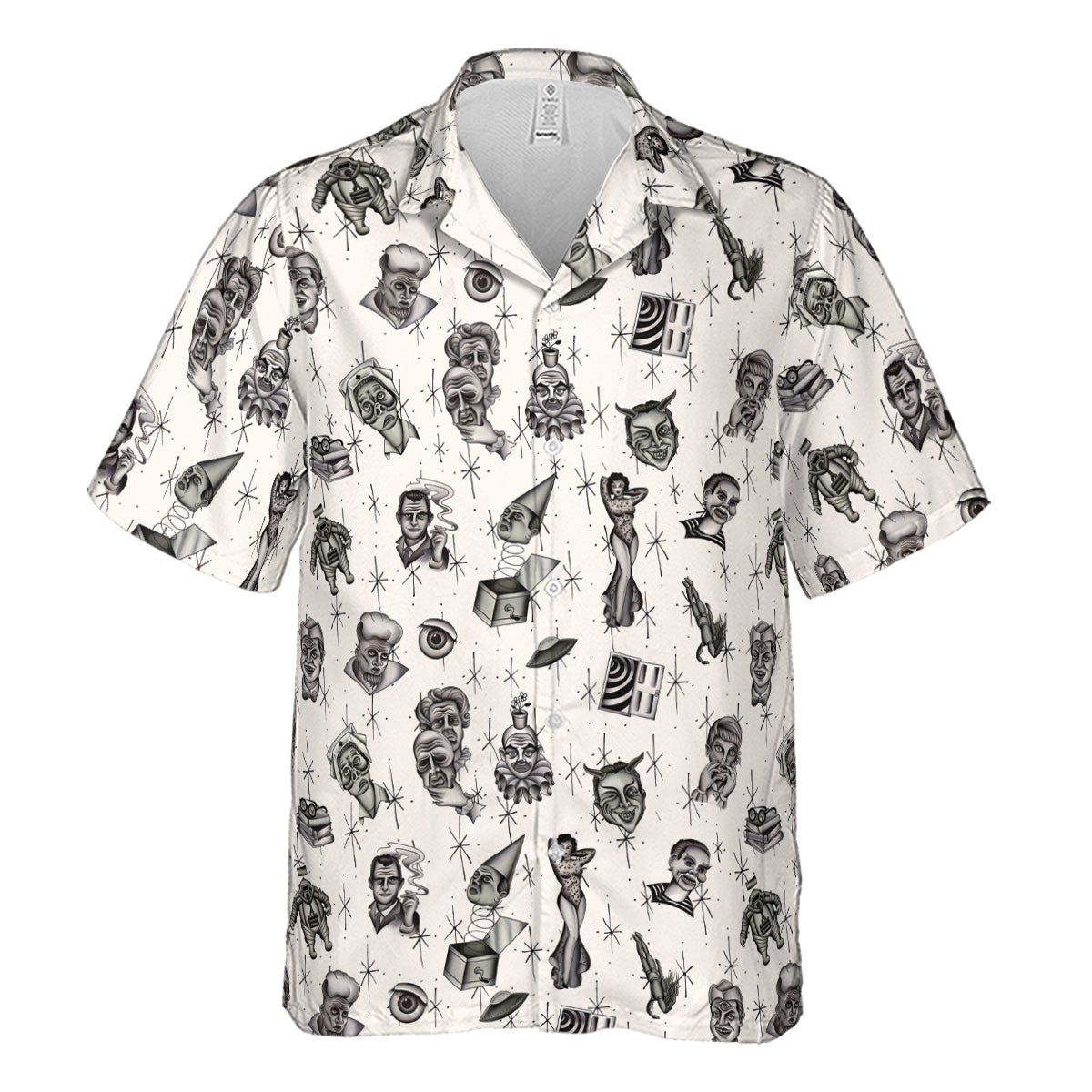 The Twilight Zone Characters Pattern Hawaiian Shirt