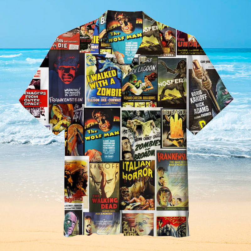 Thriller Movie Collage Unisex Hawaiian Shirt