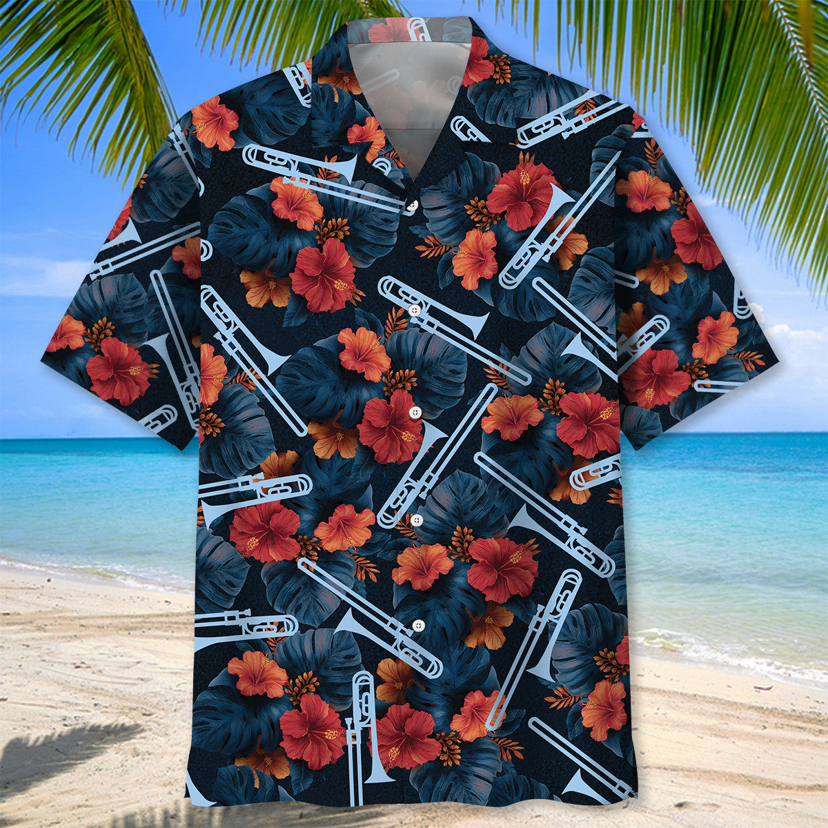 Tropical Trombone Hawaiian Shirt