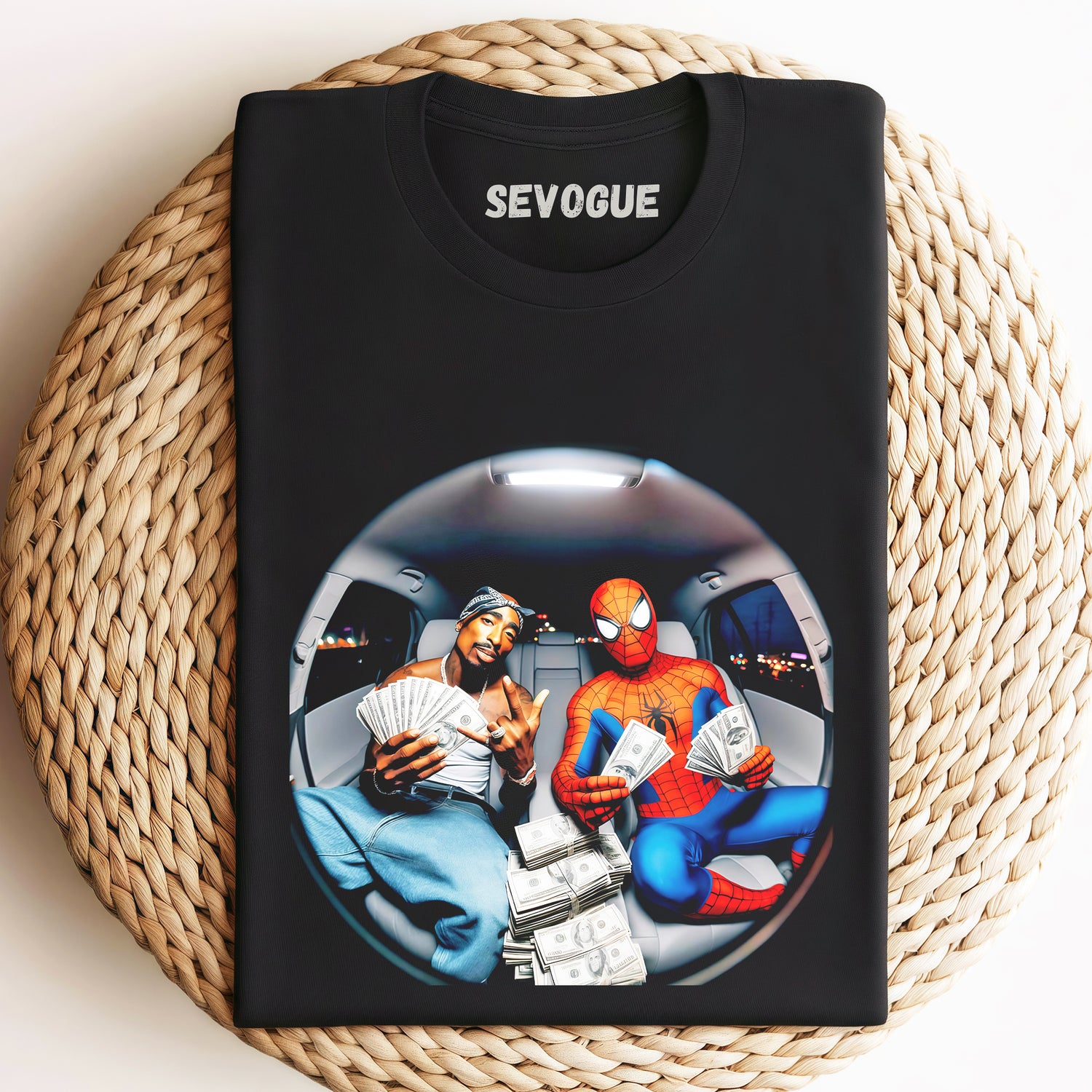 Tupac Shakur & Spider-Man Unisex Tee, Sweatshirt & Hoodie