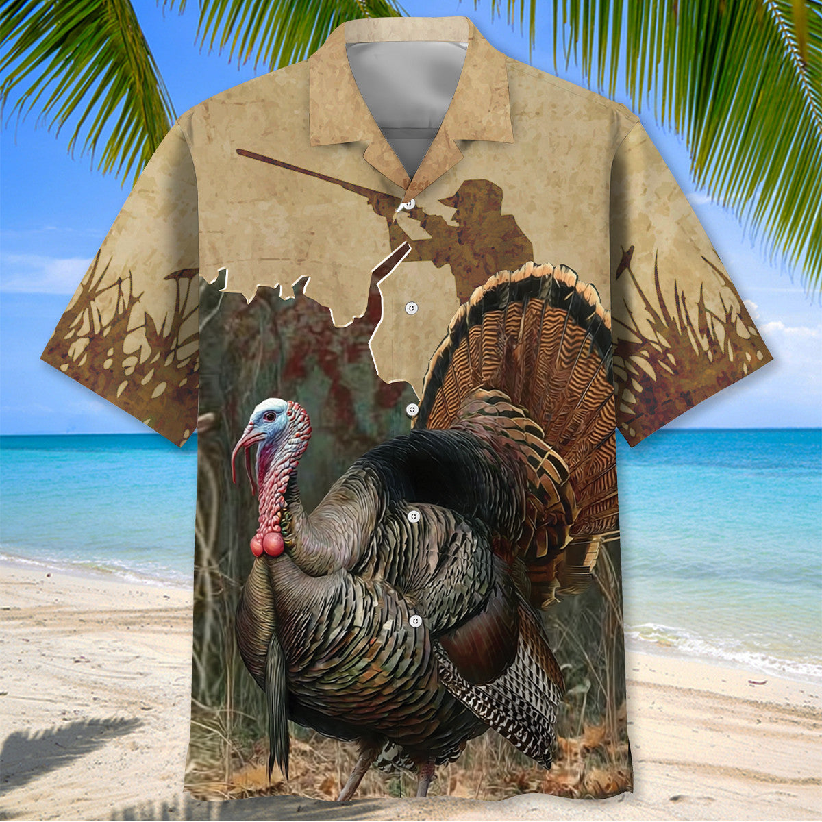 Turkey Hunting Hawaiian Shirt