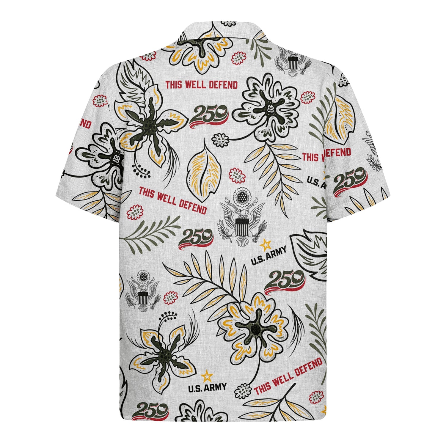 US Army 250th Anniversary Shirt, America 1776–2026 Patriotic Hawaiian Shirt