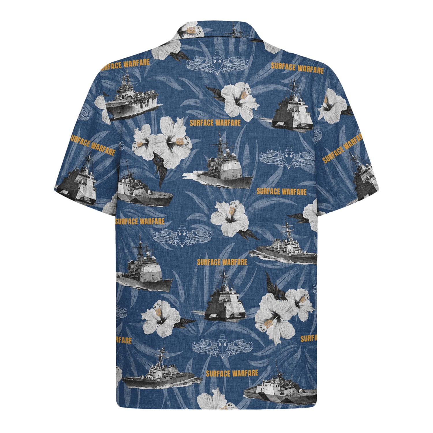 US Navy Surface Warfare Hawaiian Shirt, America 250 Years Patriotic Aloha Shirt