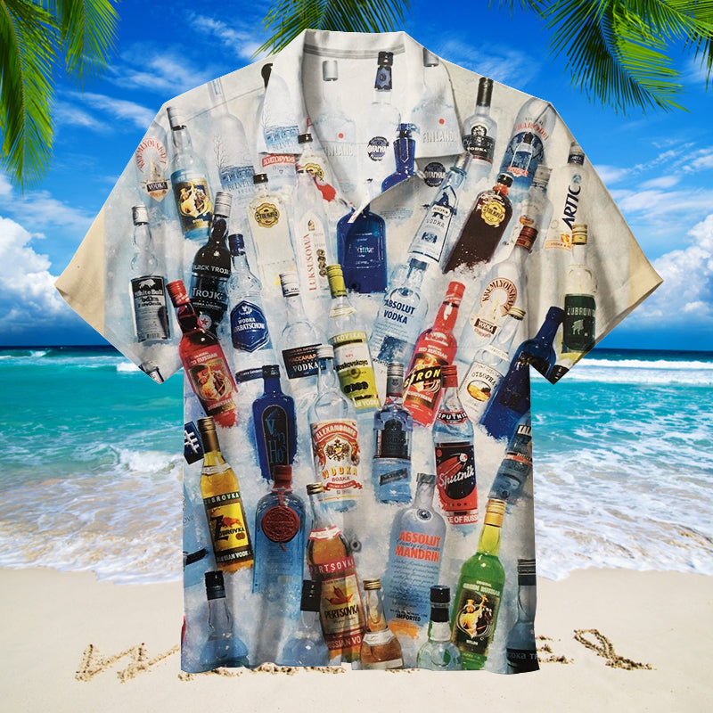 VODKA BOTTLES,CHILL OUT | Hawaiian Shirt