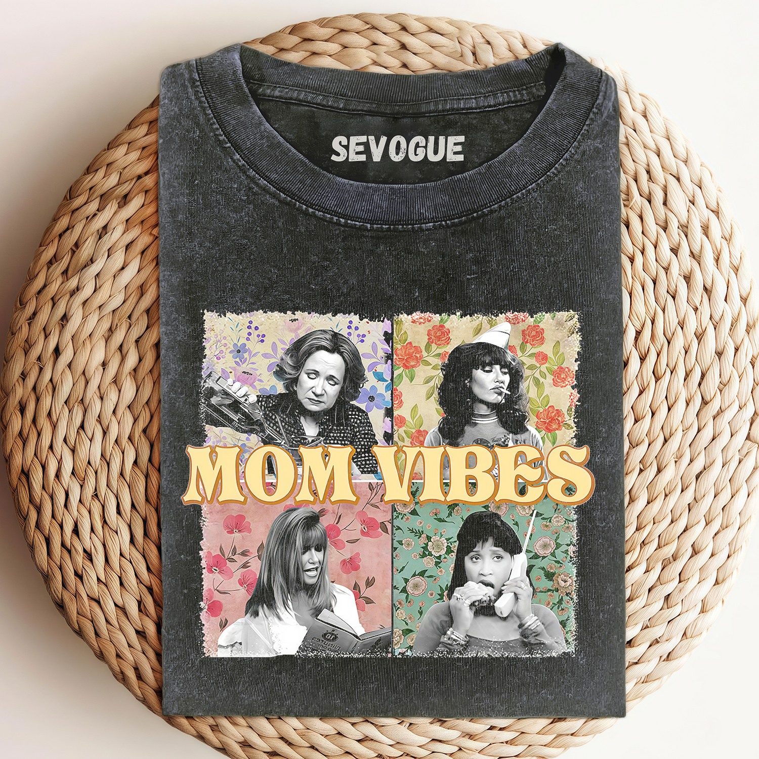 Vintage Mom Vibes Unisex Tee, Sweatshirt & Hoodie
