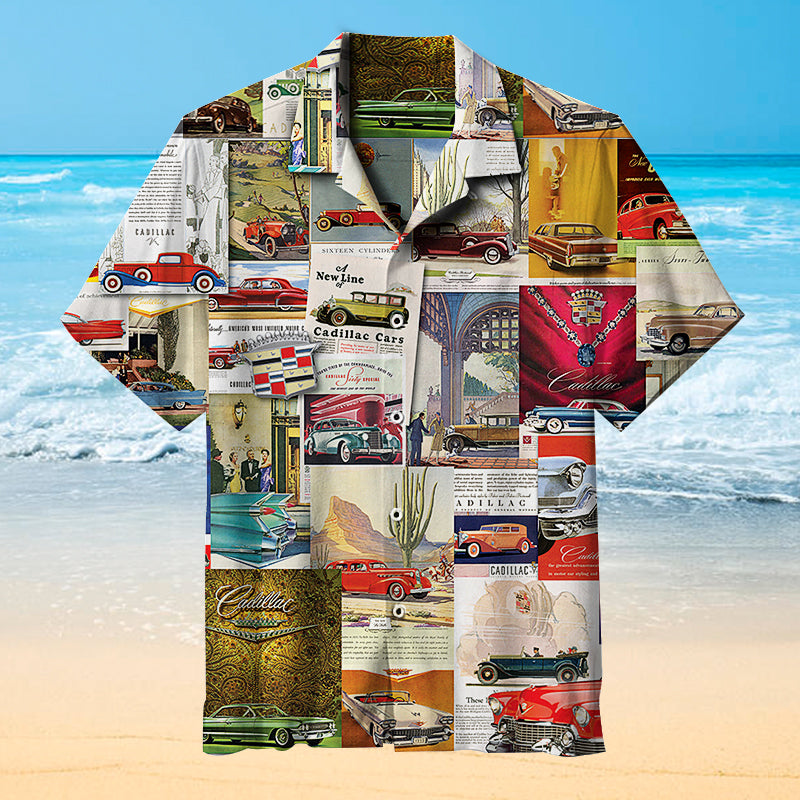 Vintage Car Ads, Cadillac Universal Hawaiian Shirt