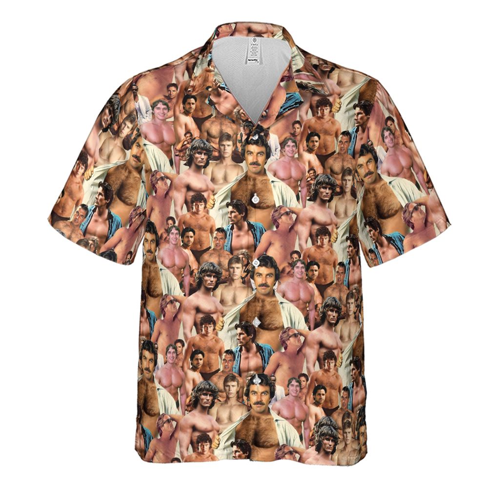 Vintage Hunks of the 80s Hawaiian Shirt