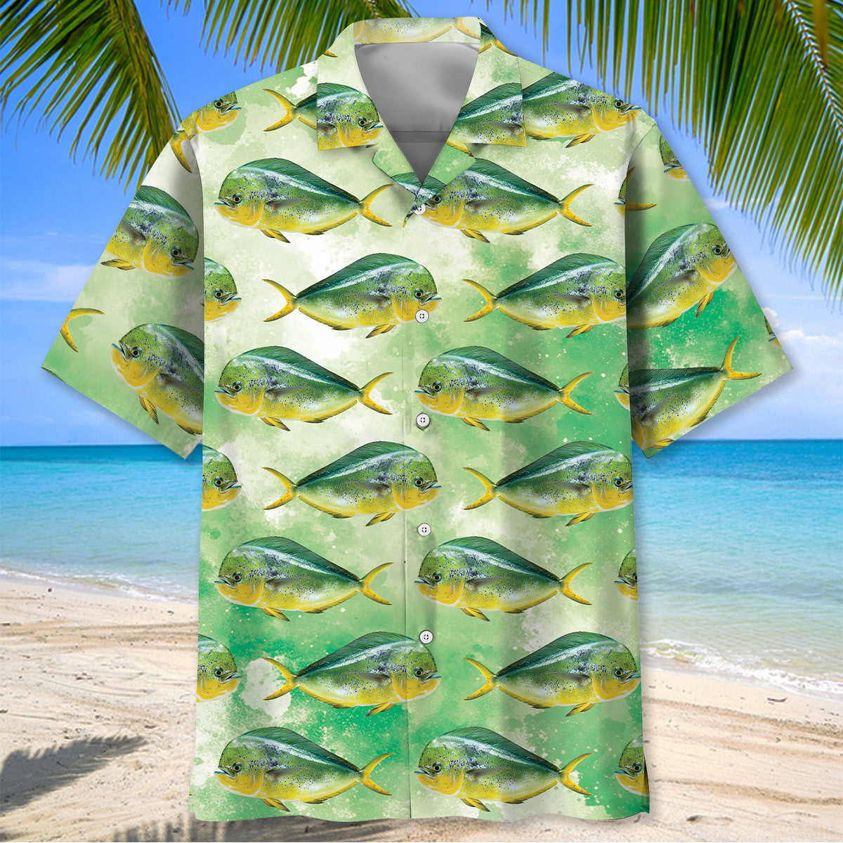 Vintage Mahi-Mahi Fish Hawaiian Shirt