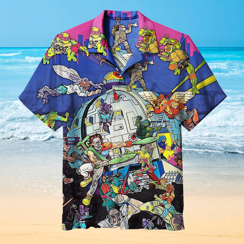 Vintage Ninja Turtles Universal Hawaiian Shirt