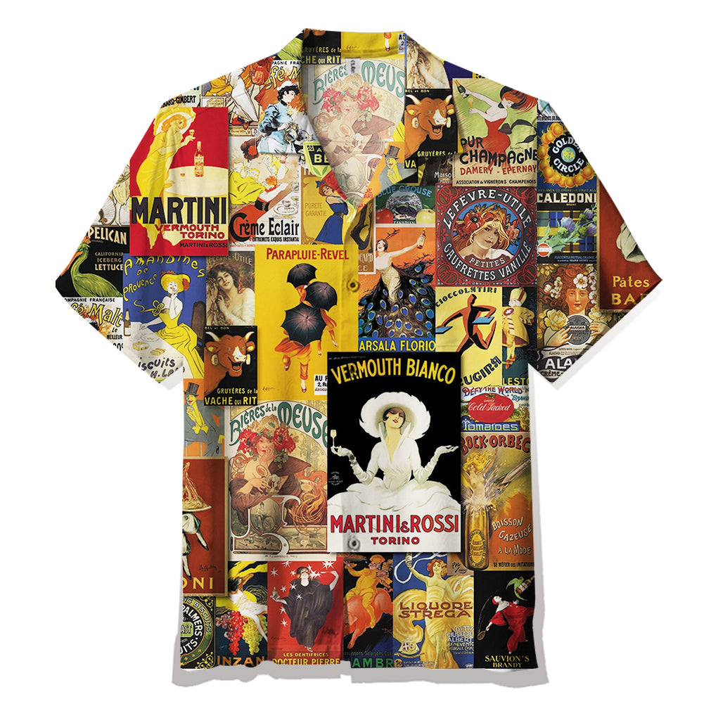 Vintage Posters Unisex Hawaiian Shirt