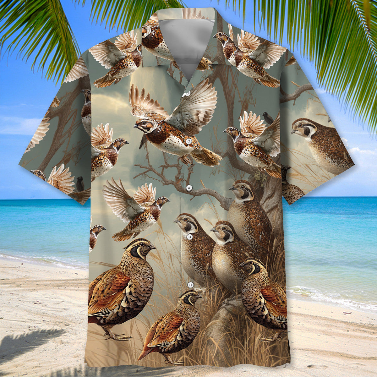 Vintage Quail Hunting Hawaiian Shirt